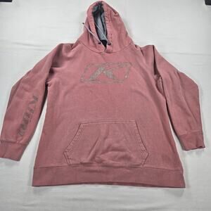 Klim Kute Corp Pullover Moto Lifestyle Hoodie in Pink Women's Size Large